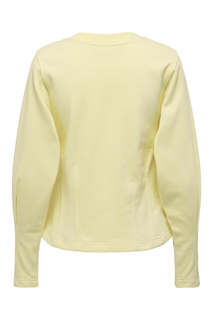 JDY - Jdycreame L/S Waisted Top - 4965729 Double Cream