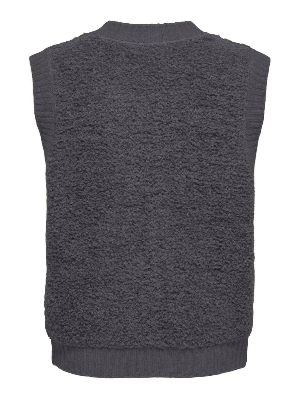 JDY - Jdyeira Life S/L On Button Vest Knt - 4931978 Asphalt