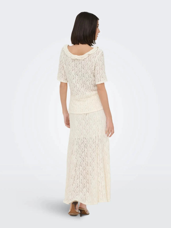 JDY - Jdygallas Long Lace Skirt - 4987045 Pristine Nederdele 