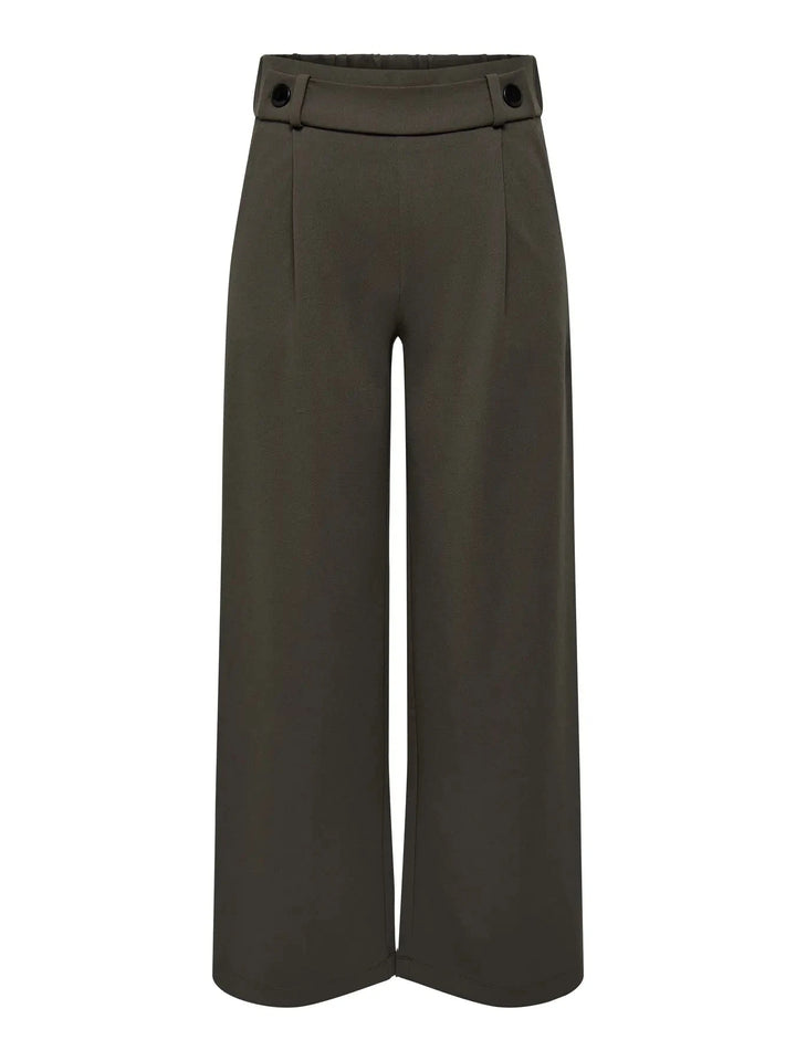 JDY - Jdygeggo Life New Long Pant - 4071962 Chocolate Brown Black Buttons Bukser 