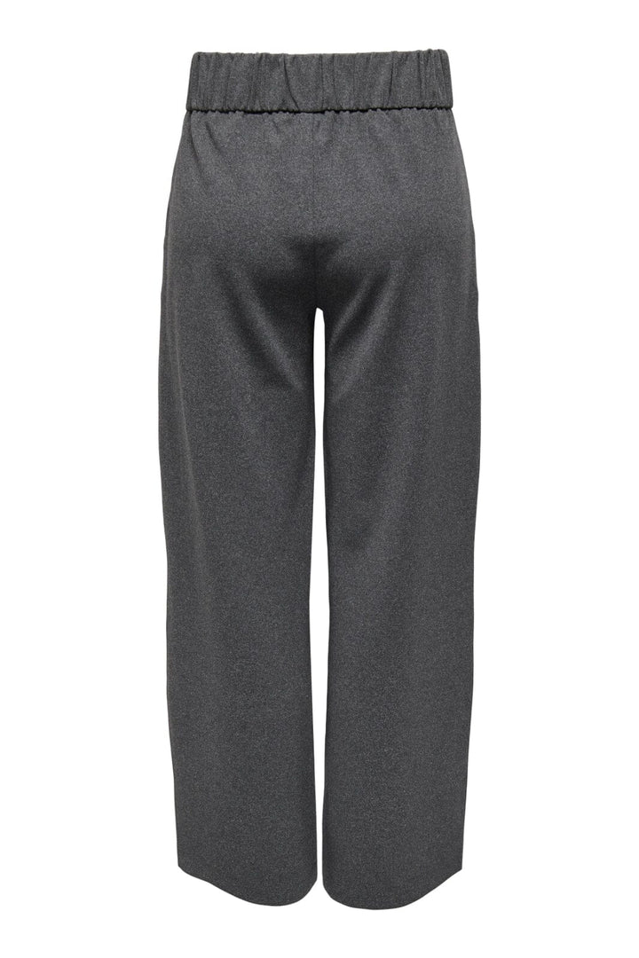 JDY - Jdygeggo New Long Pant - 4462244 Medium Grey Melange Black Buttons