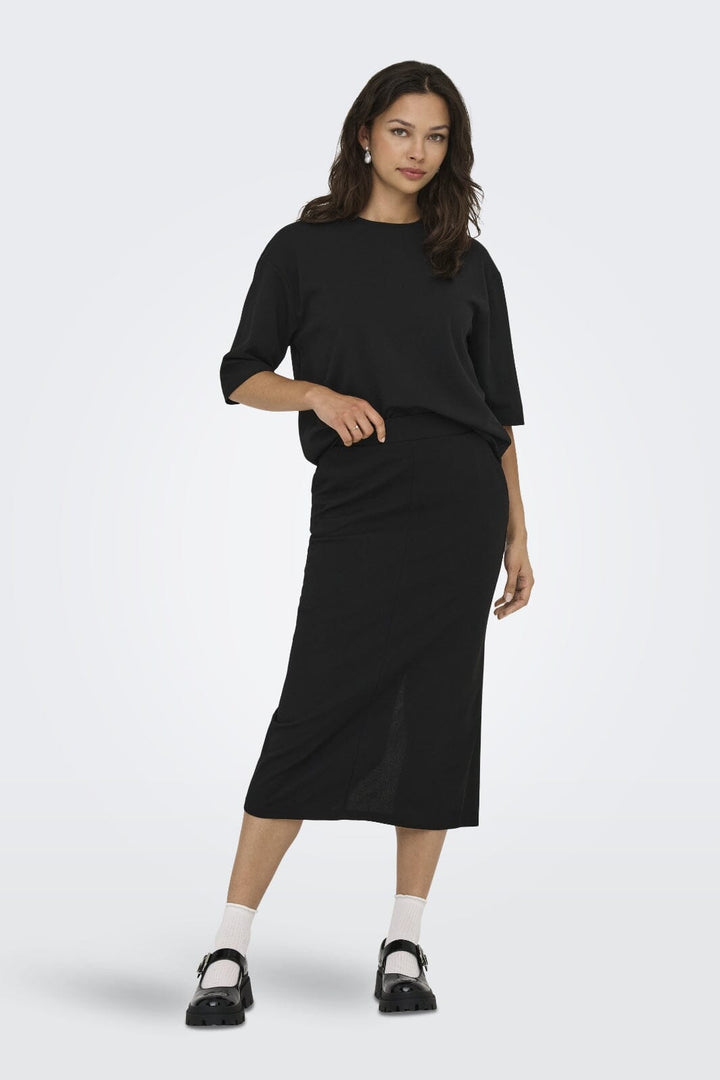 JDY - Jdygeggo Ss O Neck Loose Top - 4901911 Black
