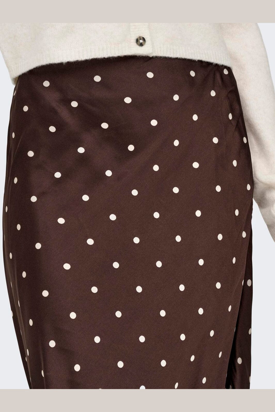 JDY - Jdyhailey Satin Midi Skirt - 5082864 Puce Ecru Dots