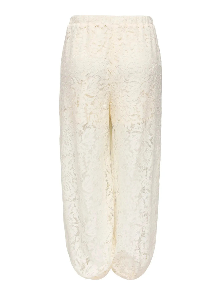 JDY - Jdyjulia Lace Balloon Pant - 5127283 Egret Bukser 