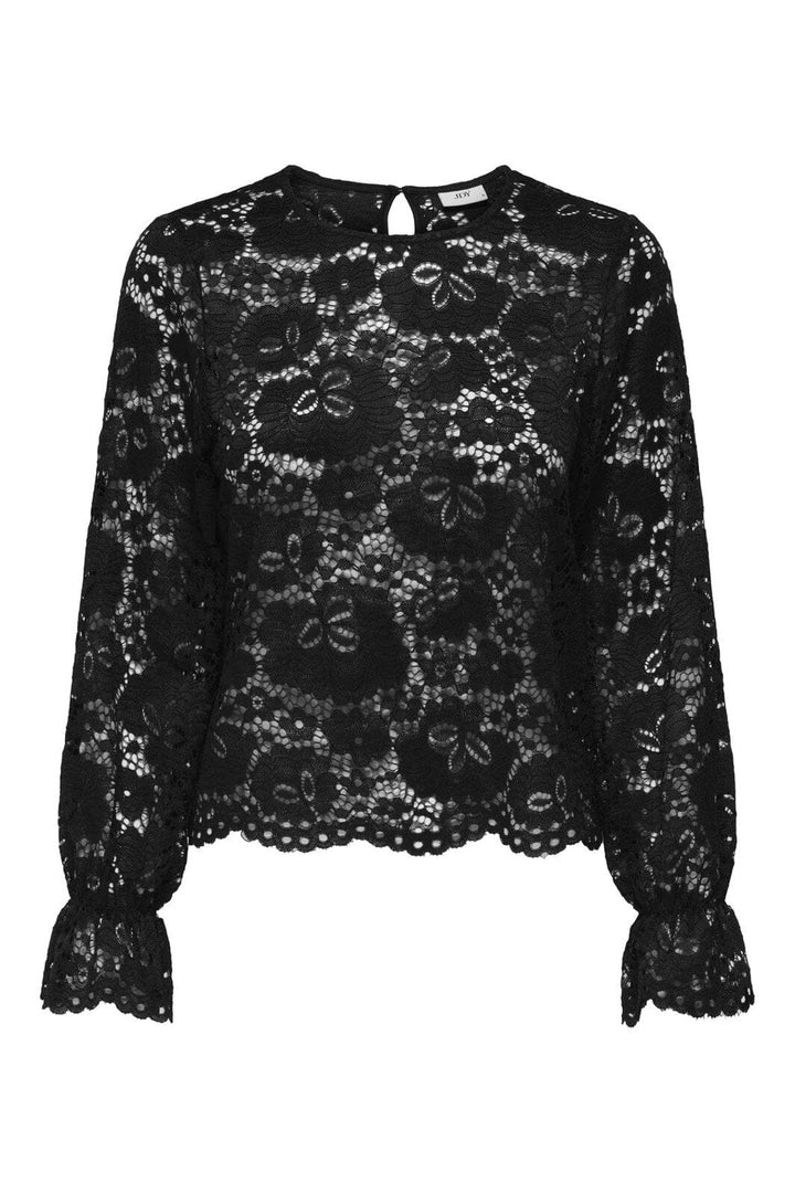 JDY - Jdylacey L/S Lace Top - 4840204 Black