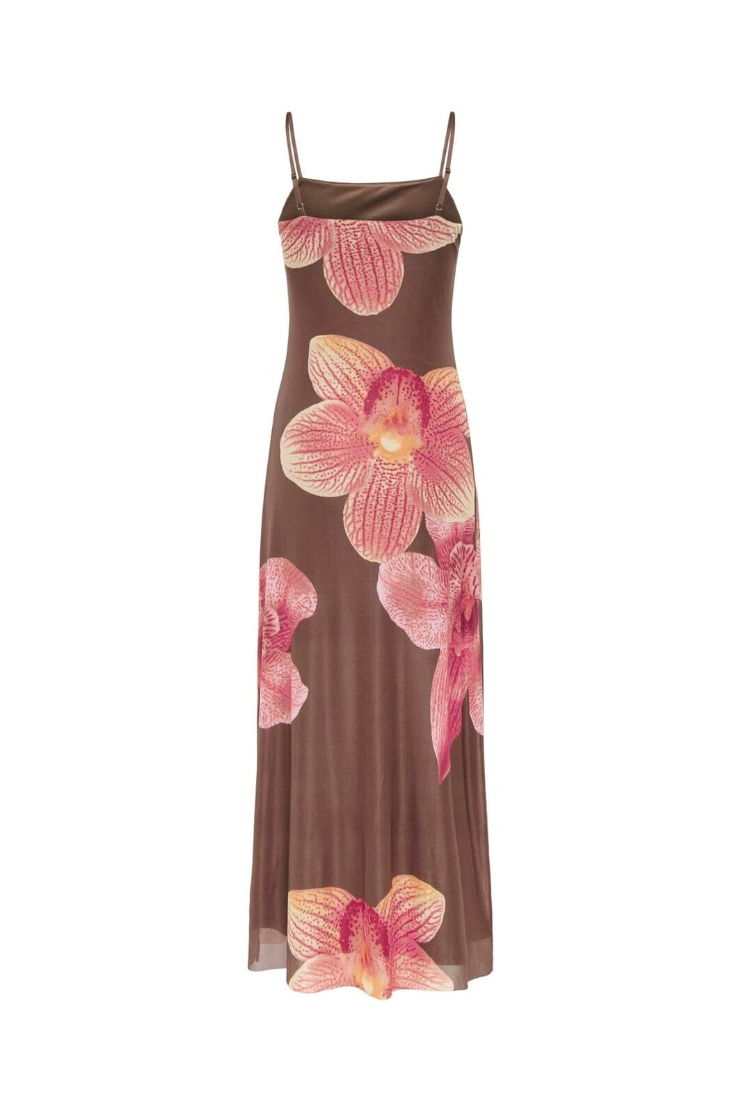 JDY - Jdylea S/L Mesh Dress - 5060708 Bracken Hibiscus Flower