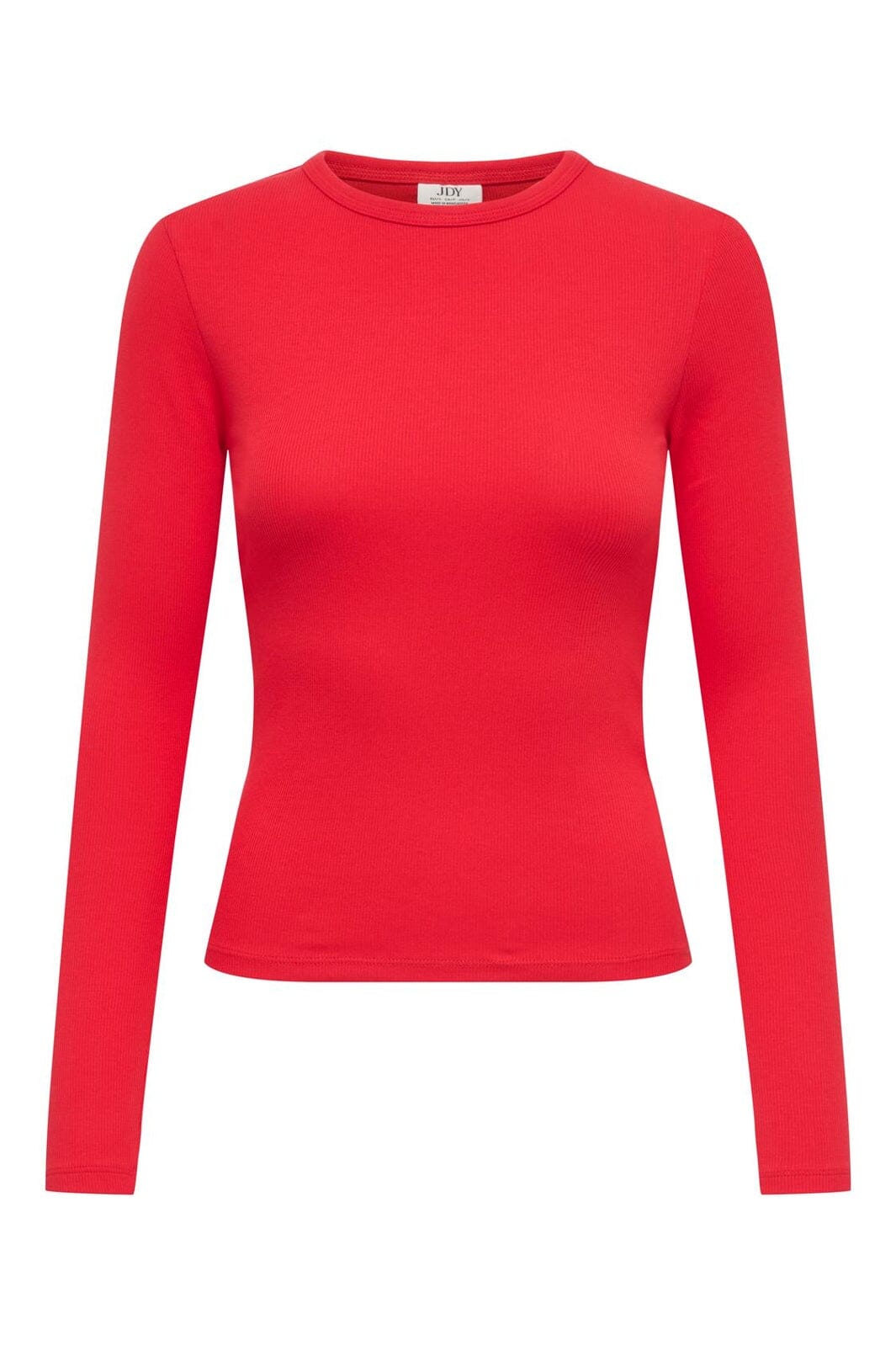 JDY - Jdylucky L/S O Neck New Top - 5201744 Racing Red