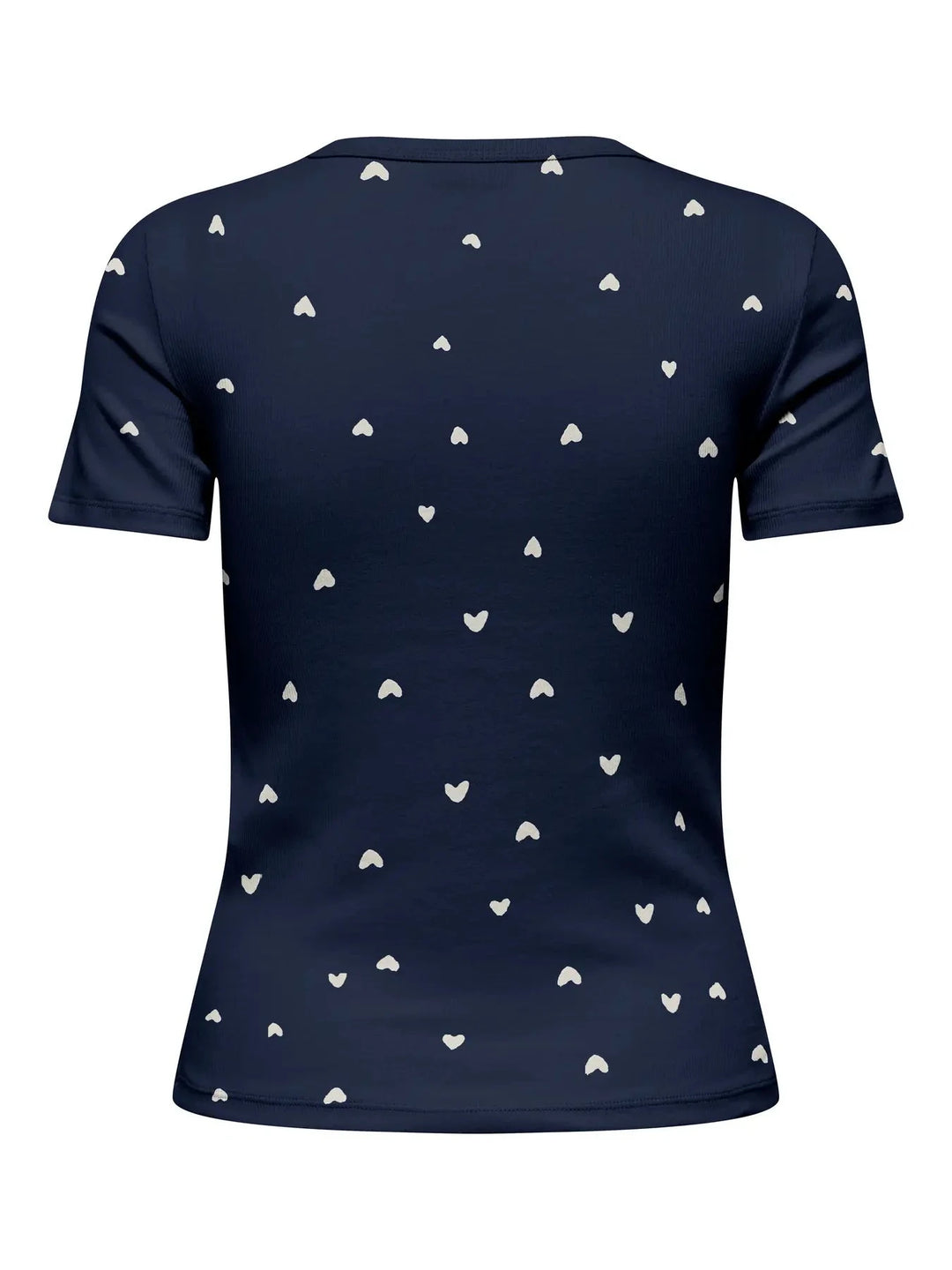 JDY - Jdylucky S/S O Neck Top - 5048813 Black Iris Cd Hearts T-shirts 