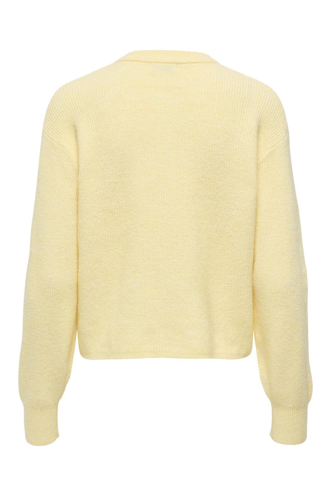 JDY - Jdylumi Life L/S Button Cardiga Knt - 4852272 Golden Haze Melange