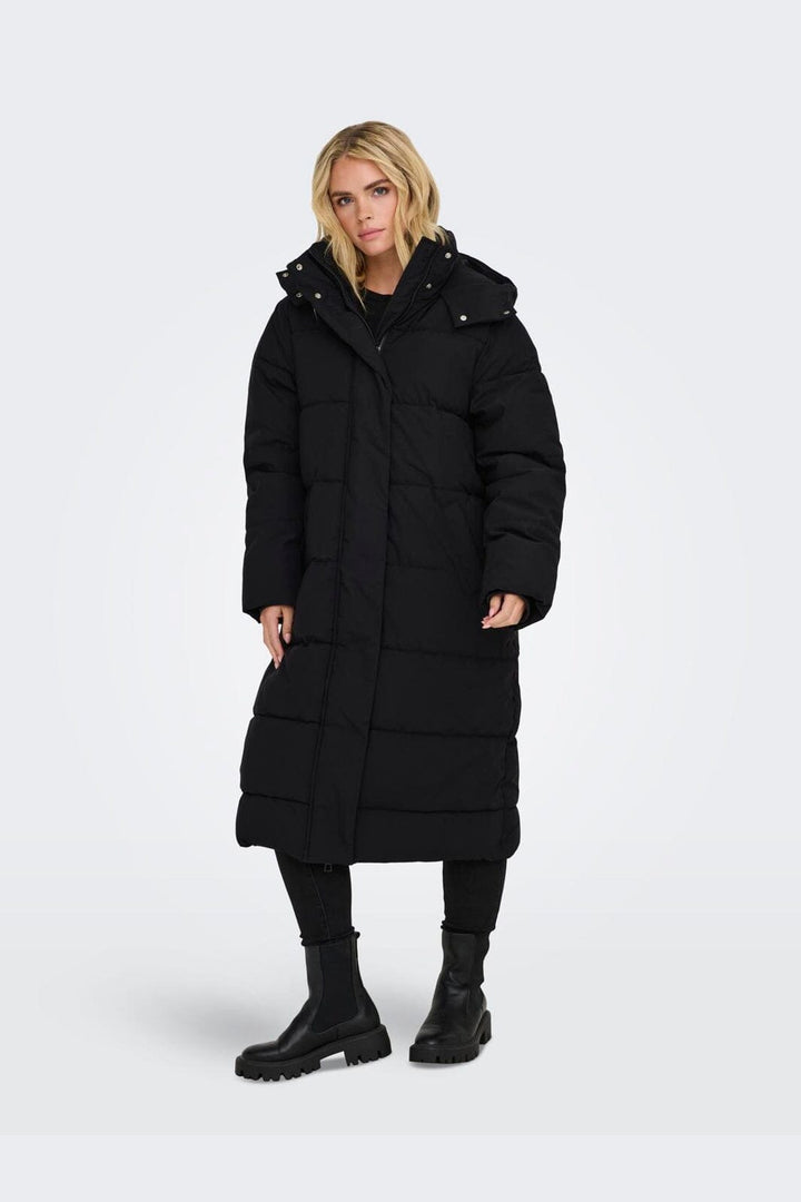 JDY - Jdymaja Long Padded Jacket Yfm - 4734295 Black Dtm Jdy Lining