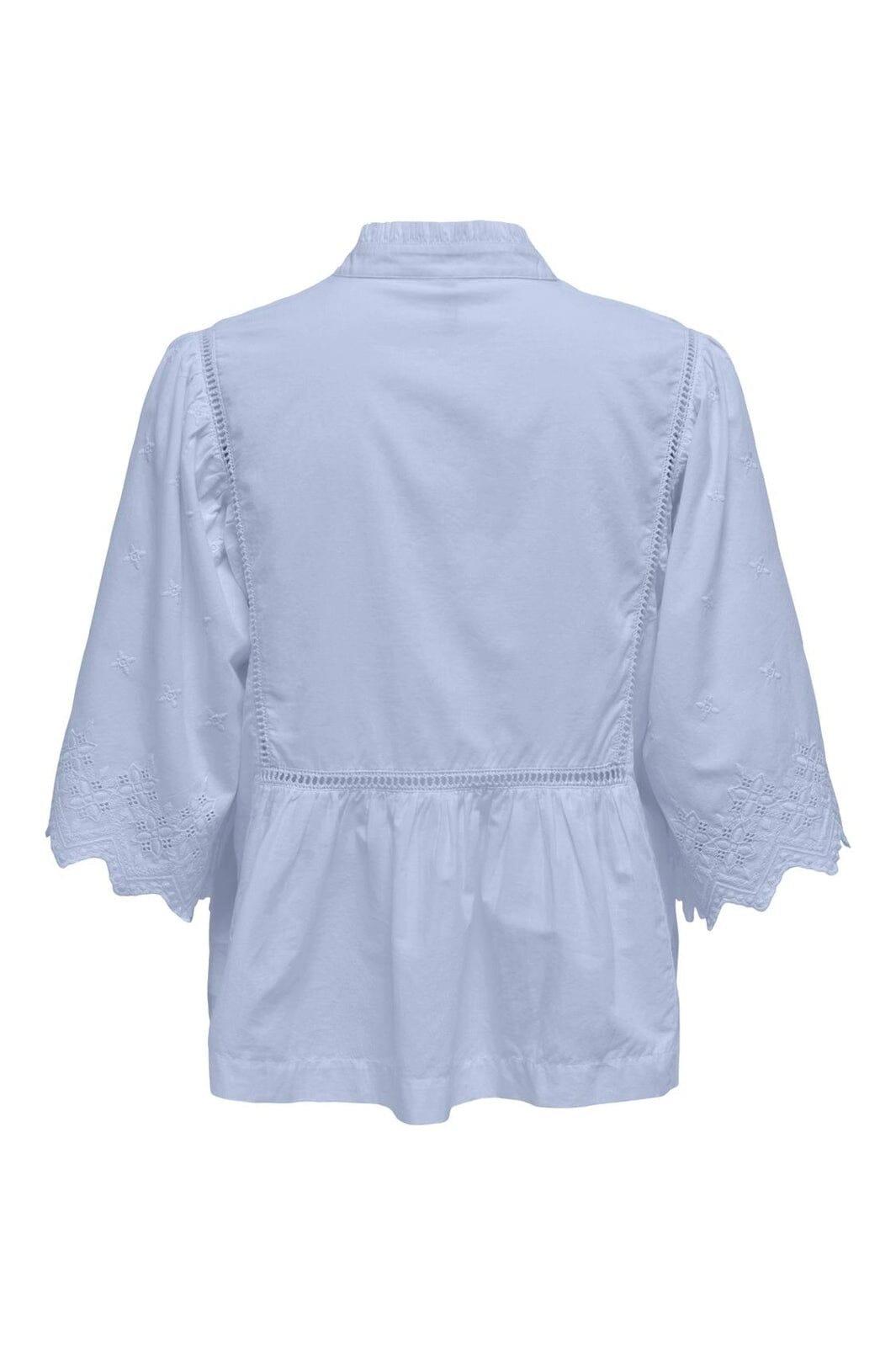 JDY - Jdymaya 2/4 Embroidery Top - 5026864 Halogen Blue