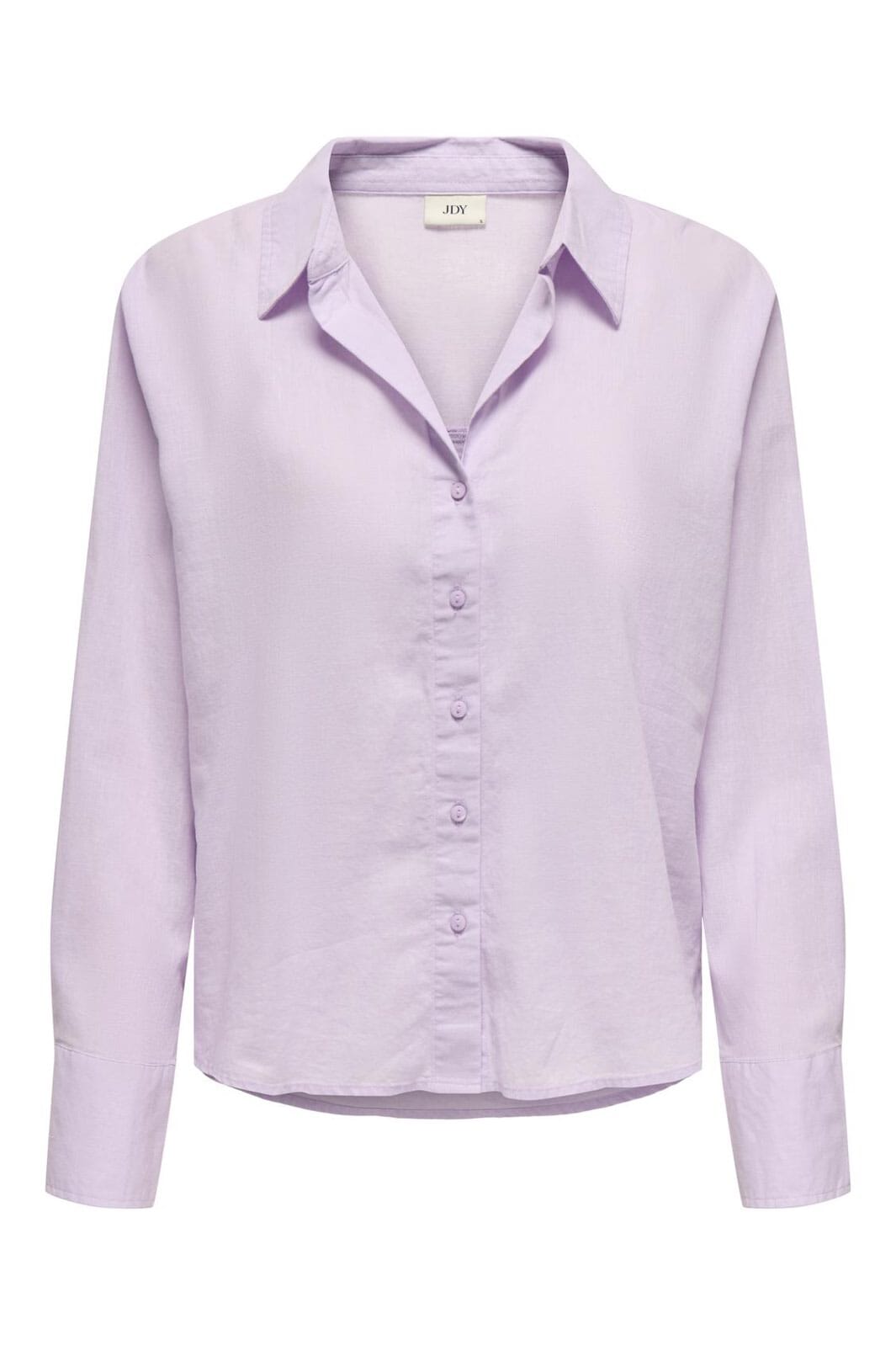 JDY - Jdymila L/S Loose Linen Shirt - 4744311 Orchid Bloom