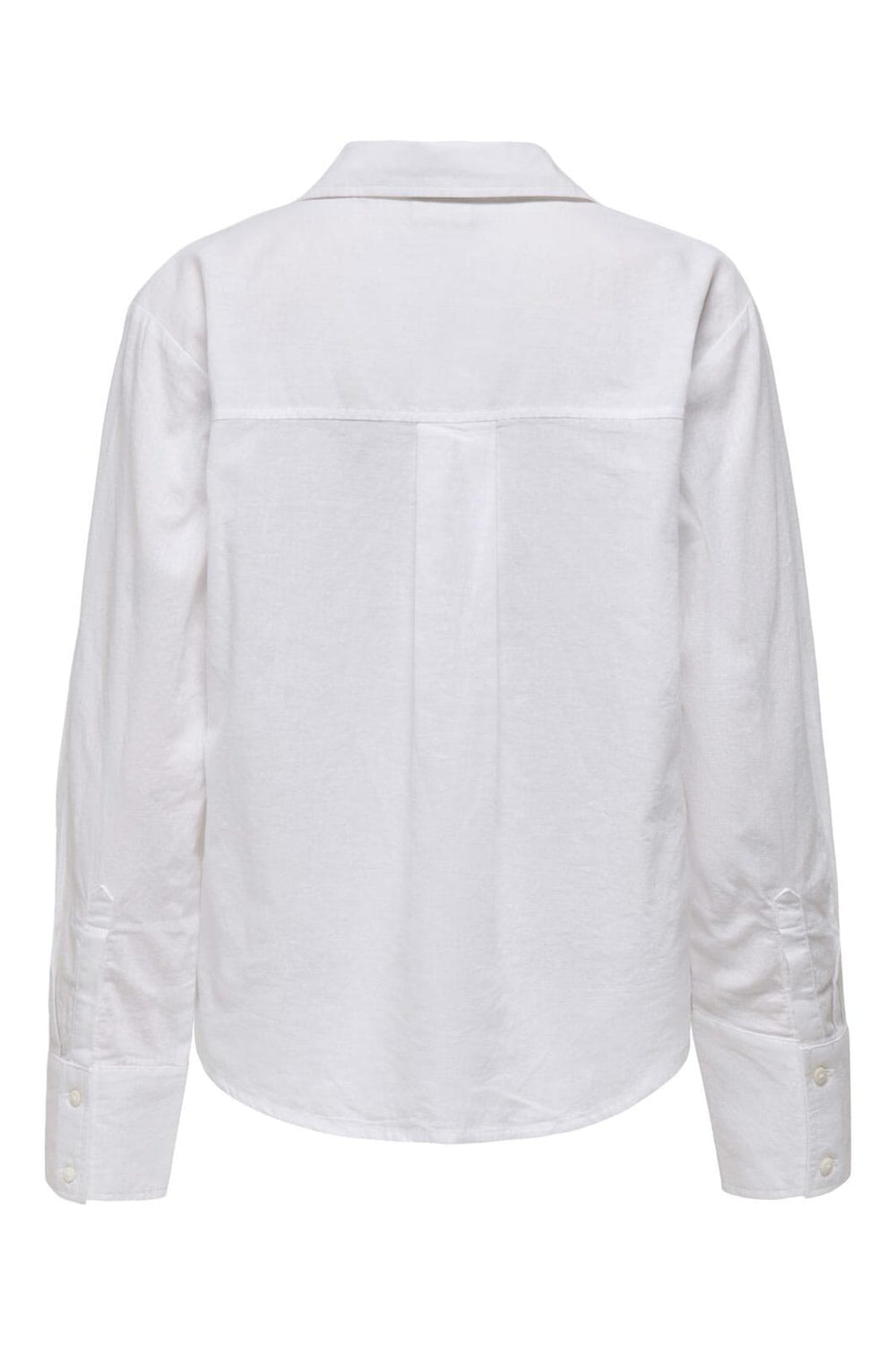 JDY - Jdymila L/S Loose Linen Shirt - 4744312 Cloud Dancer