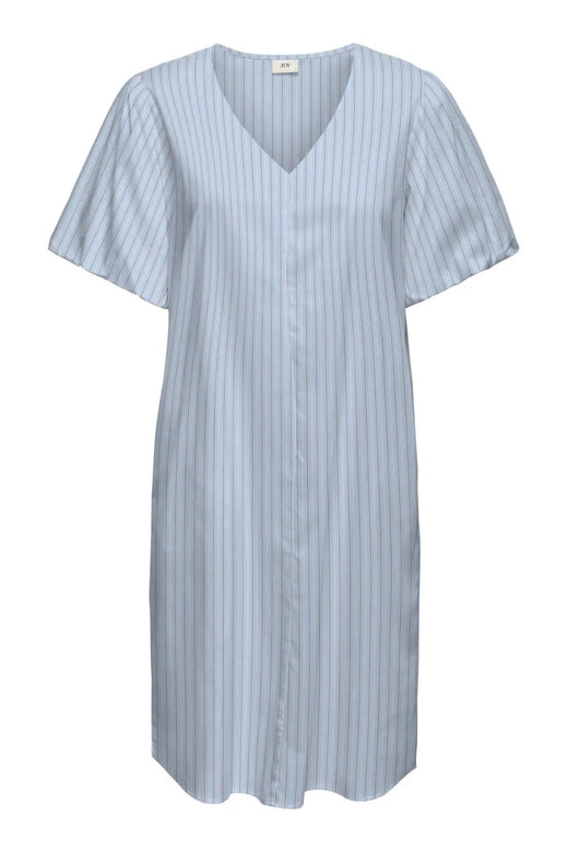 JDY - Jdymio 2/4 Mididress Dia - 5049556 Cashmere Blue 01-02-26 White & Toasted Coconut Kjoler 