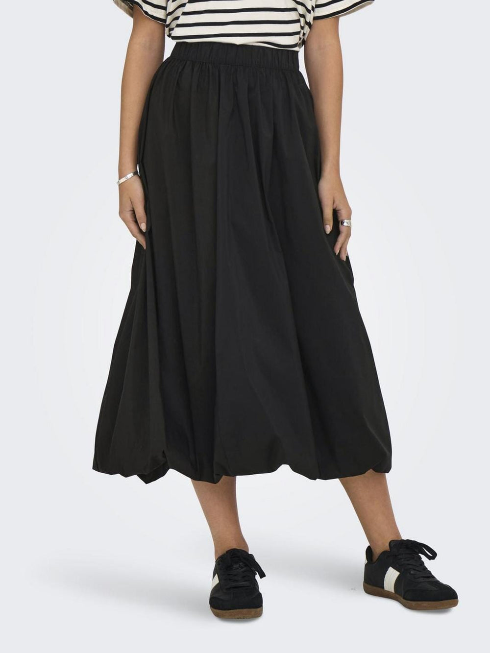 JDY - Jdymio Midi Bubblehem Skirt - 4854264 Black