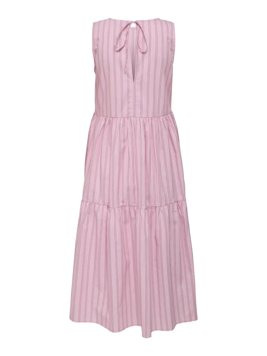 JDY - Jdymio S/L Mididress Dia - 4985652 Pink Lady 05-02-26 Wild Orchid&Black Kjoler 