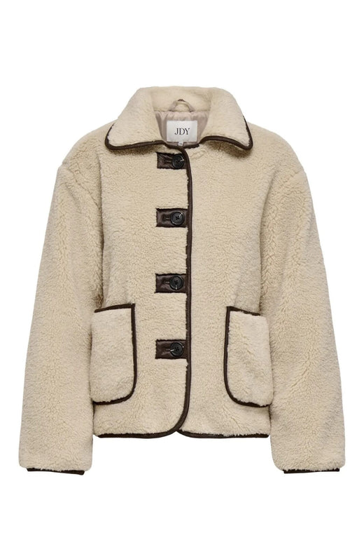 JDY - Jdynoella Life Teddy Jacket - 4925166 Cement