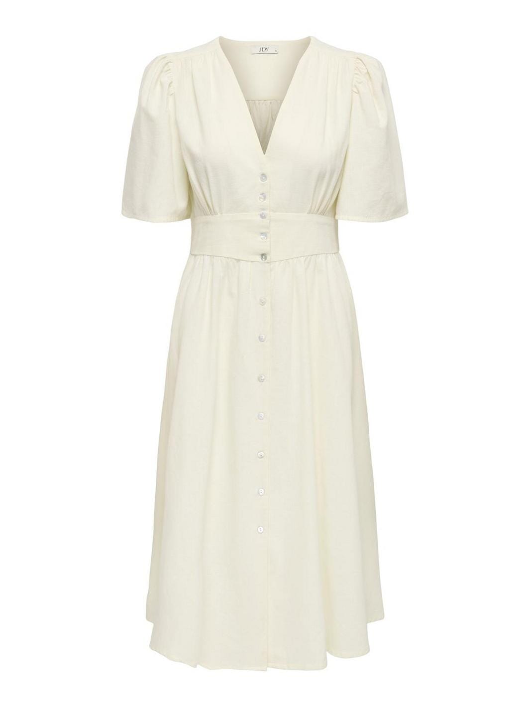 JDY - Jdynora 2/4 Midi Dress - 4937545 Overcast