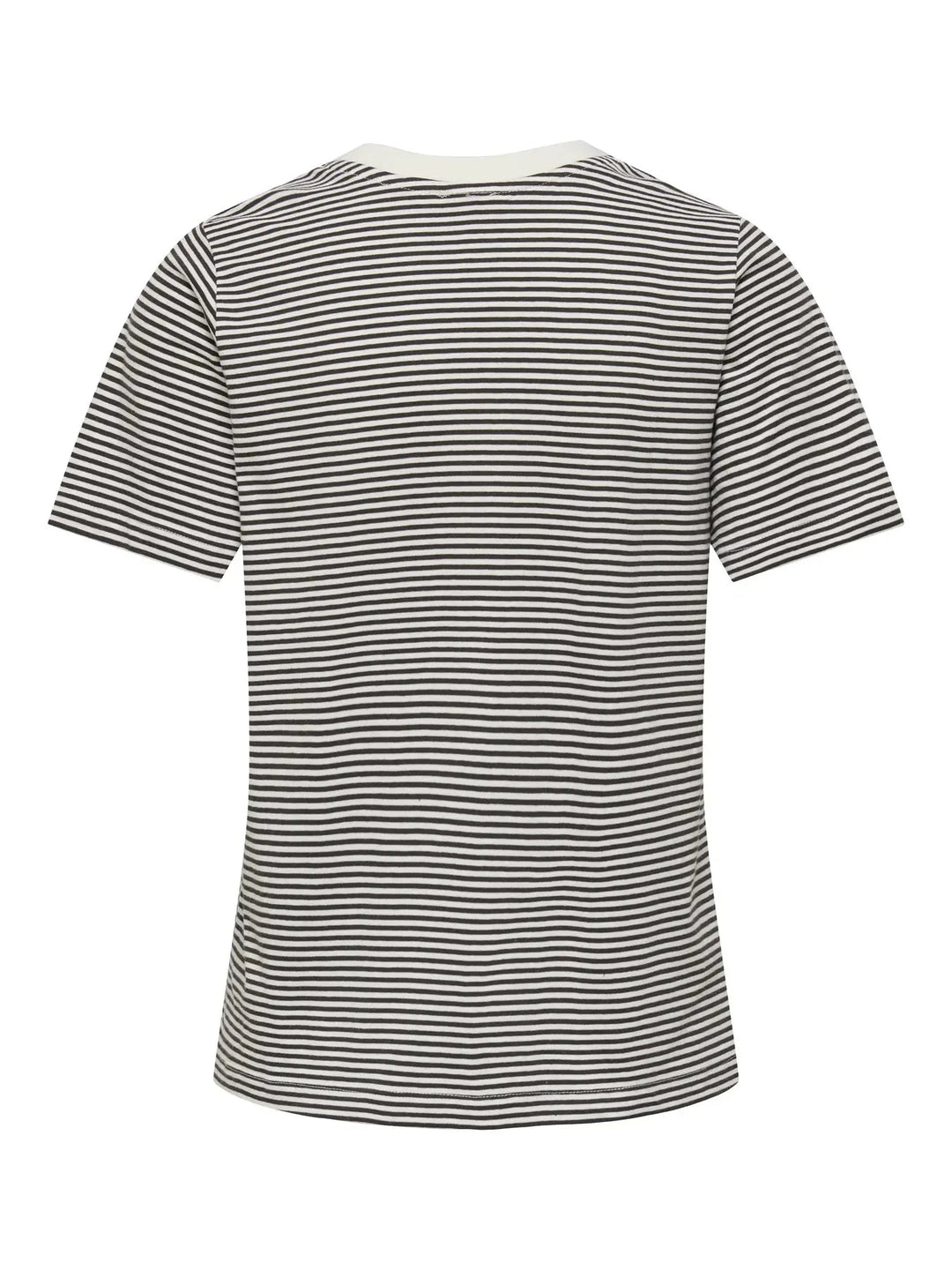 JDY - Jdypisa S/S Print Top - 4984887 Cloud Dancer Chicory Coffee Stripes And Pink Dogwood Heart T-shirts 