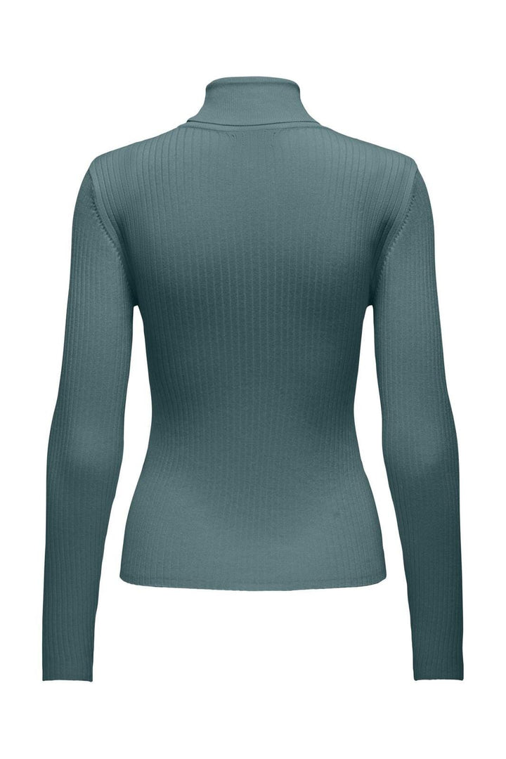 Jdy - Jdyplum L/S Roll Neck Pullover Knt - 4609029 North Atlantic