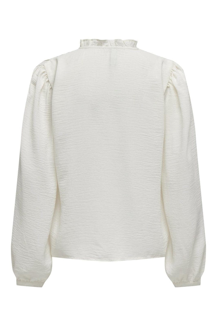 JDY - Jdyrachel Life L/S Pintuck Top - 4505028 Cloud Dancer