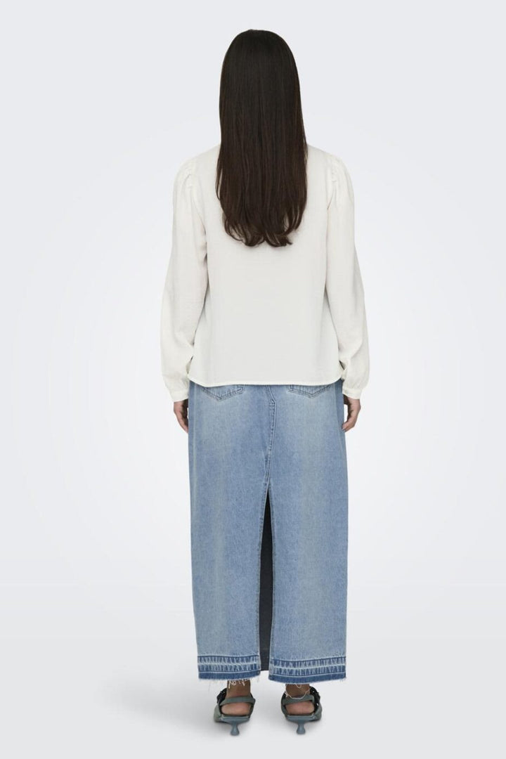 JDY - Jdyrachel Life L/S Pintuck Top - 4505028 Cloud Dancer