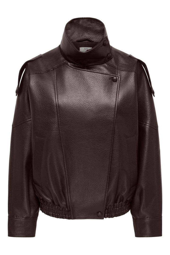 JDY - Jdyraye Pu Oversized Bomber Jacket - 5131697 Chocolate Torte
