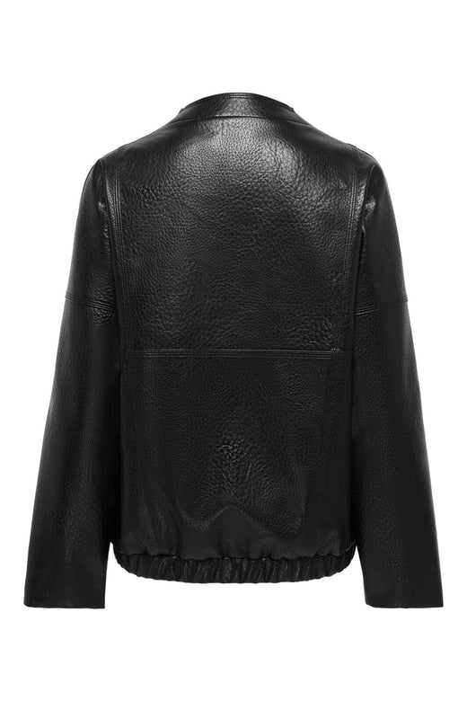JDY - Jdyraye Pu Oversized V-Neck Jacket - 5188465 Black