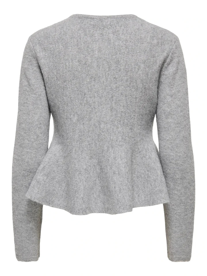 JDY - Jdyrosemary Life L/S On Cardigan Knt - 5053606 Light Grey Melange Cardigans 