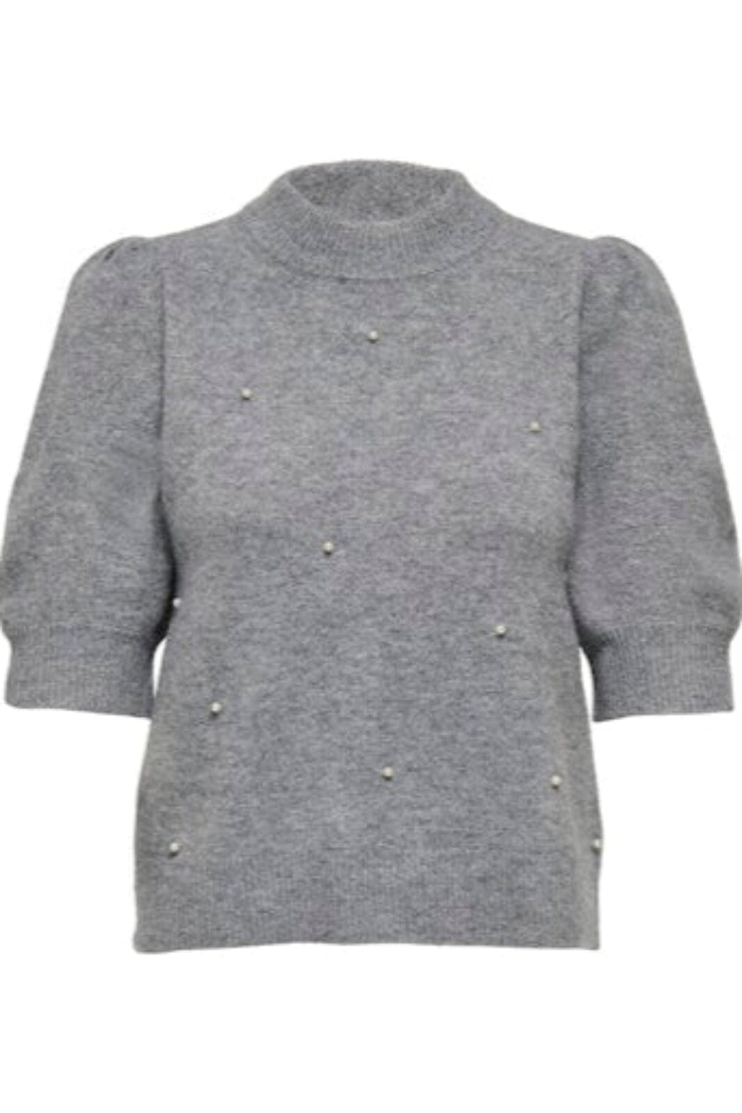 JDY JDYRUE LIFE - Vestido de punto - dark grey melange/gris oscuro jaspeado