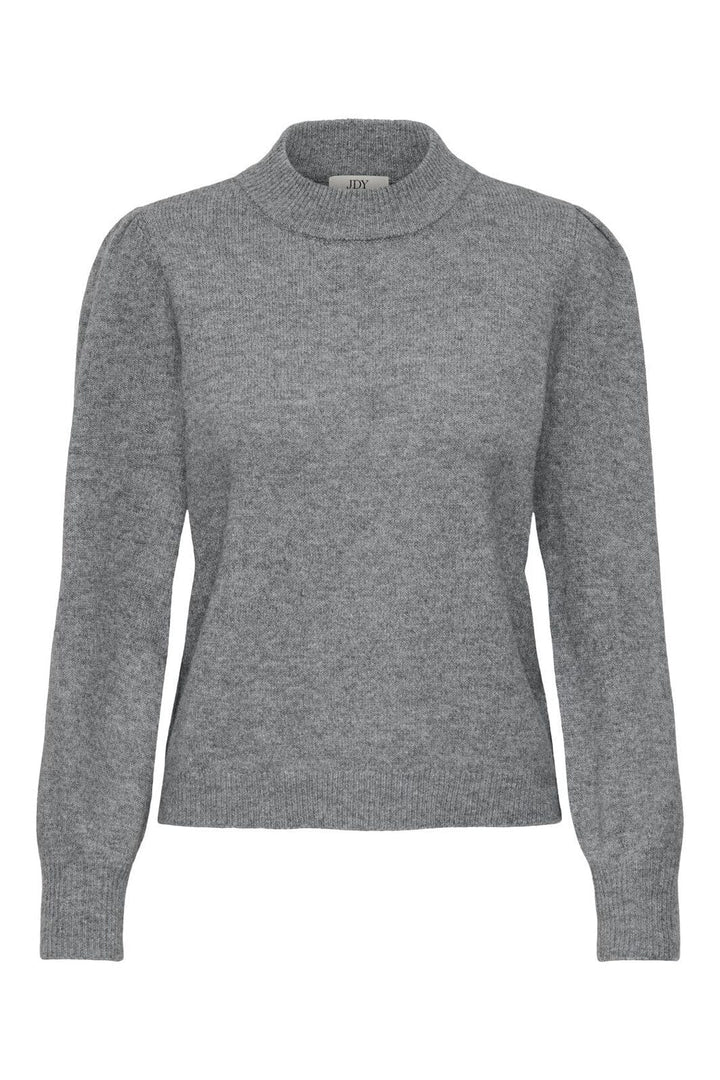 JDY - Jdyrue Life L/S Pullover Knt - 4907616 Medium Grey Melange