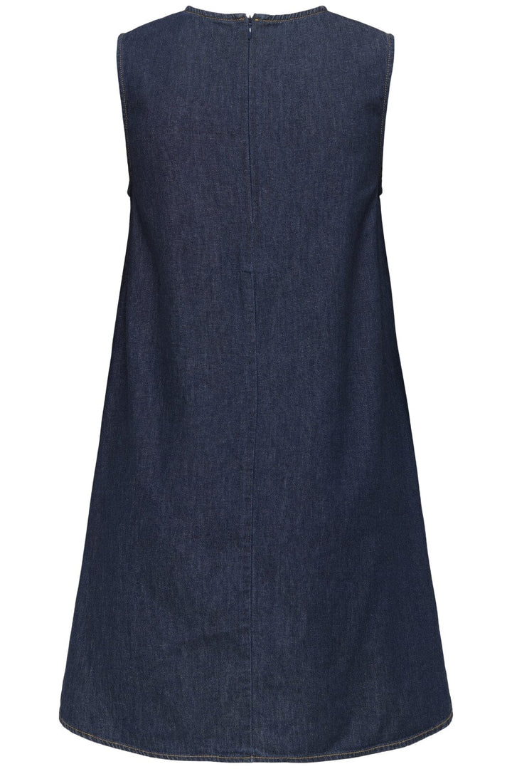 JDY - Jdysabrina Round Neck Dress 15351411 - 4787969 - Dark Blue Denim