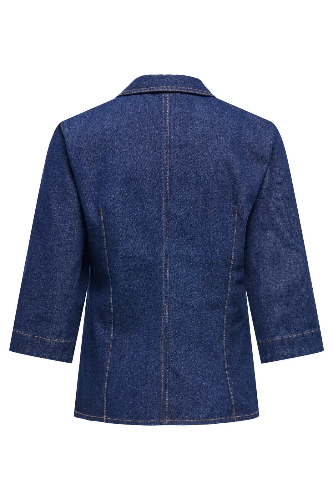 JDY - Jdysally Zip Stitch 3/4 Shirt - 4872852 Dark Blue Denim