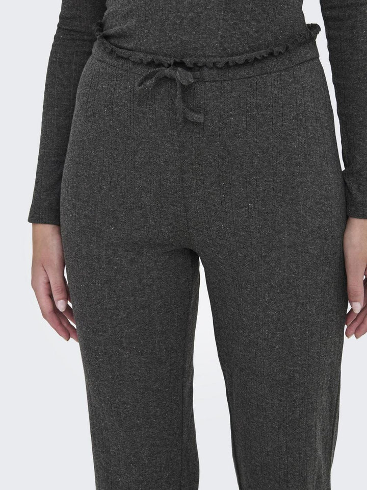JDY - Jdysalsa Life Loose Pant Dia - 4870059 Dark Grey Melange