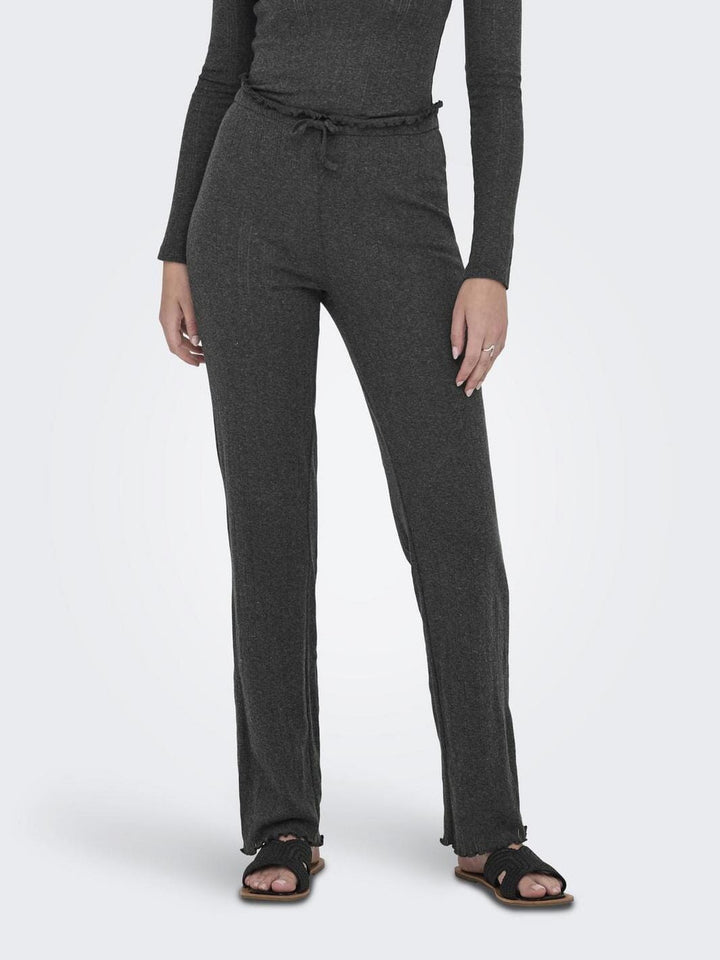 JDY - Jdysalsa Life Loose Pant Dia - 4870059 Dark Grey Melange