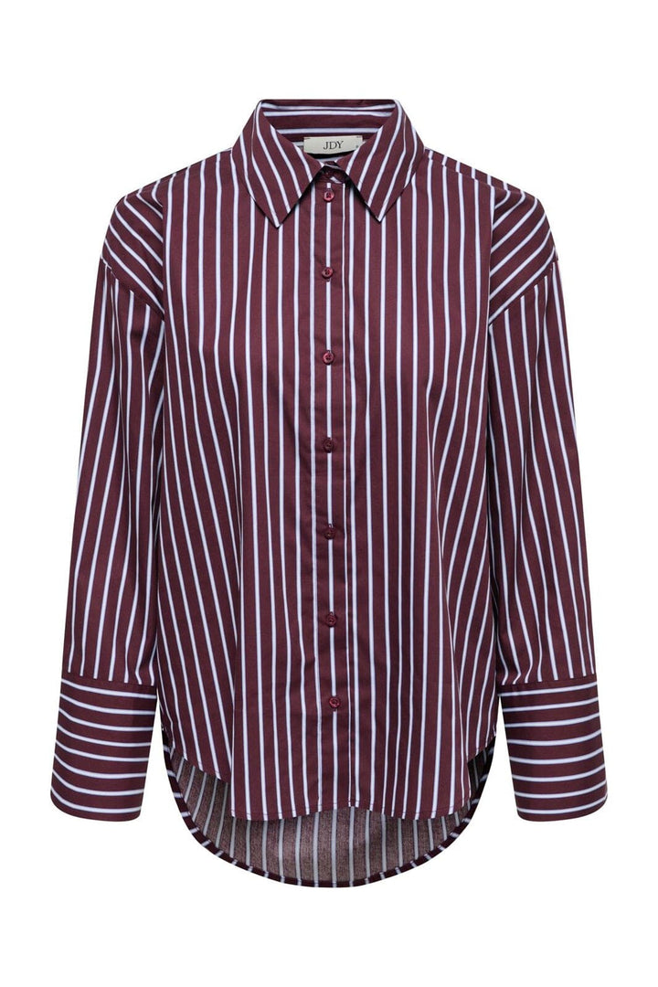 JDY - Jdyserena L/S Shirt - 5083220 Port Royale Cashmere Blue&Cloud Dancer