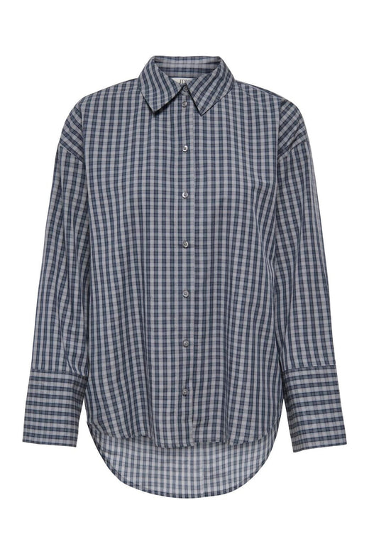 JDY - Jdyserena L/S Shirt - 5115070 Dark Grey Melange Black Iris