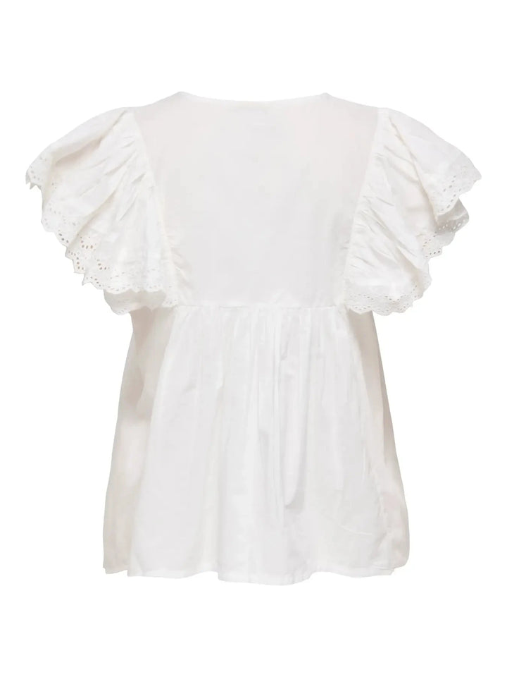 JDY - Jdysigga S/S Top - 5049071 Cloud Dancer Toppe 