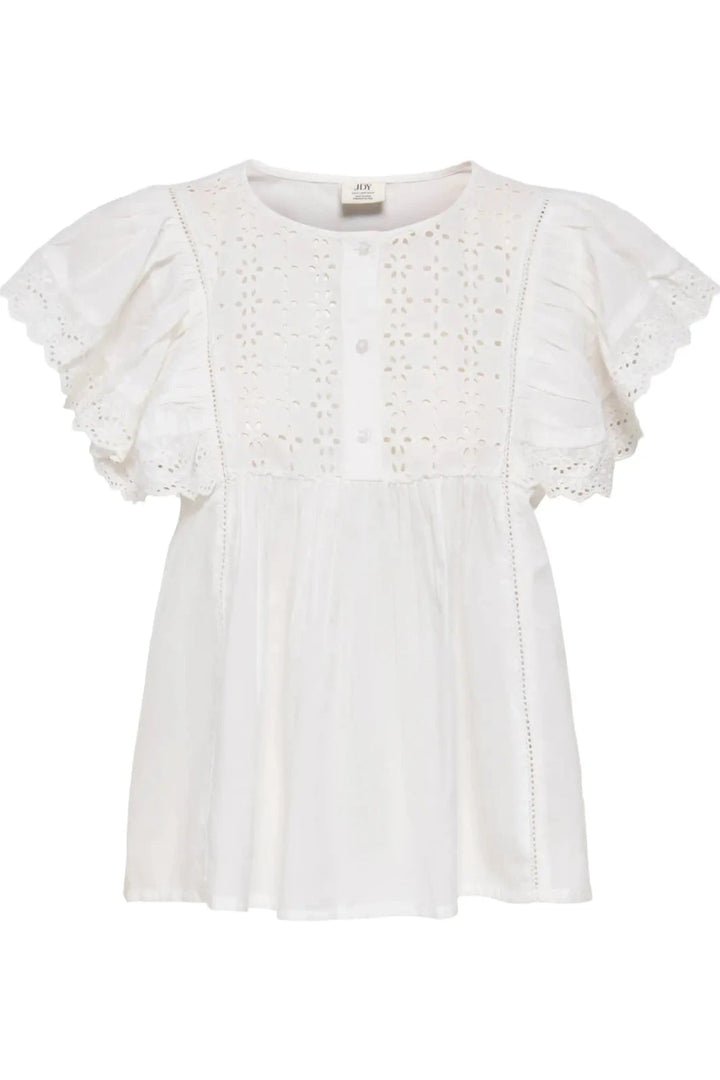 JDY - Jdysigga S/S Top - 5049071 Cloud Dancer Toppe 