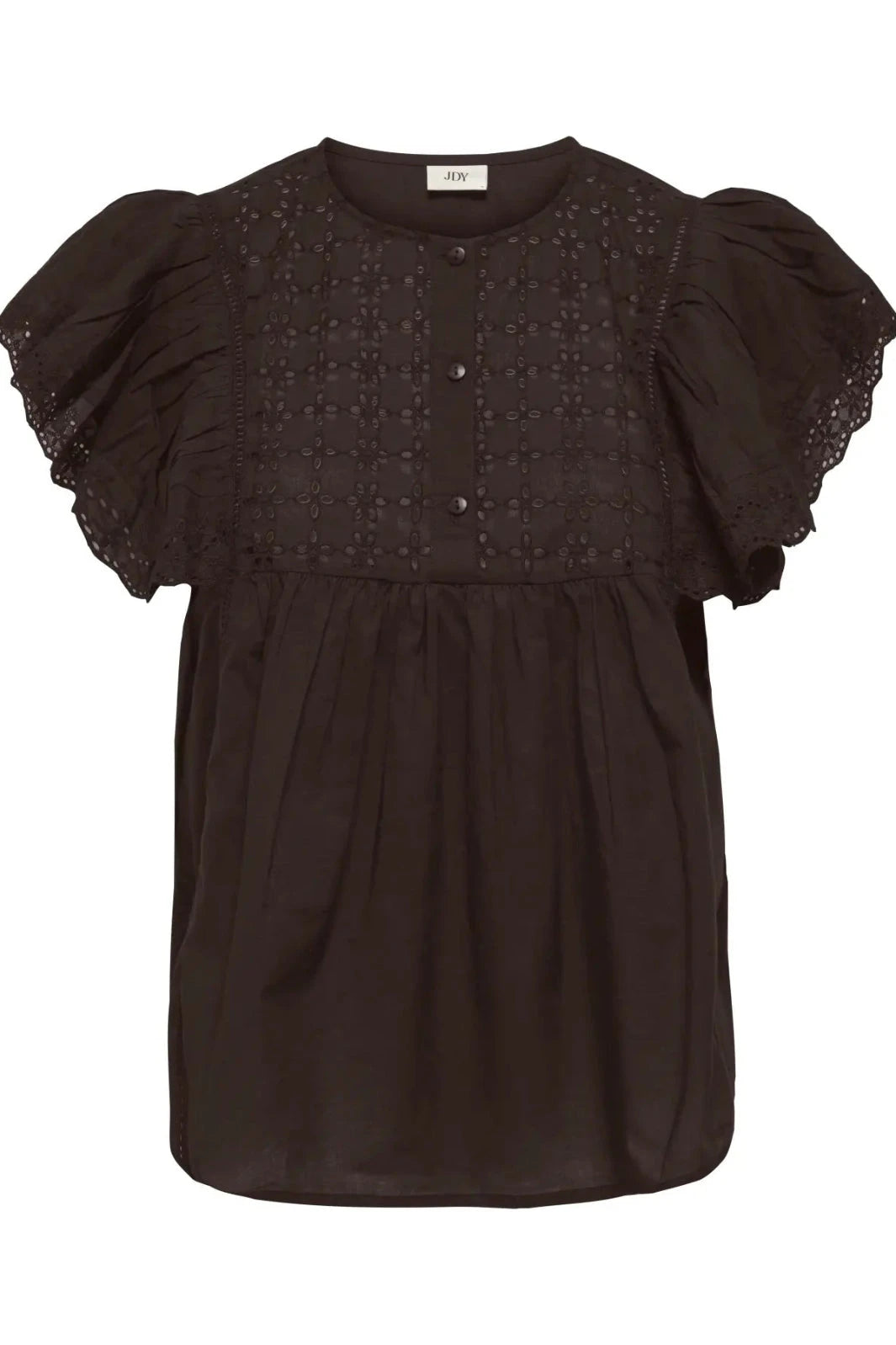 JDY - Jdysigga S/S Top - 5049072 Chocolate Torte Toppe 