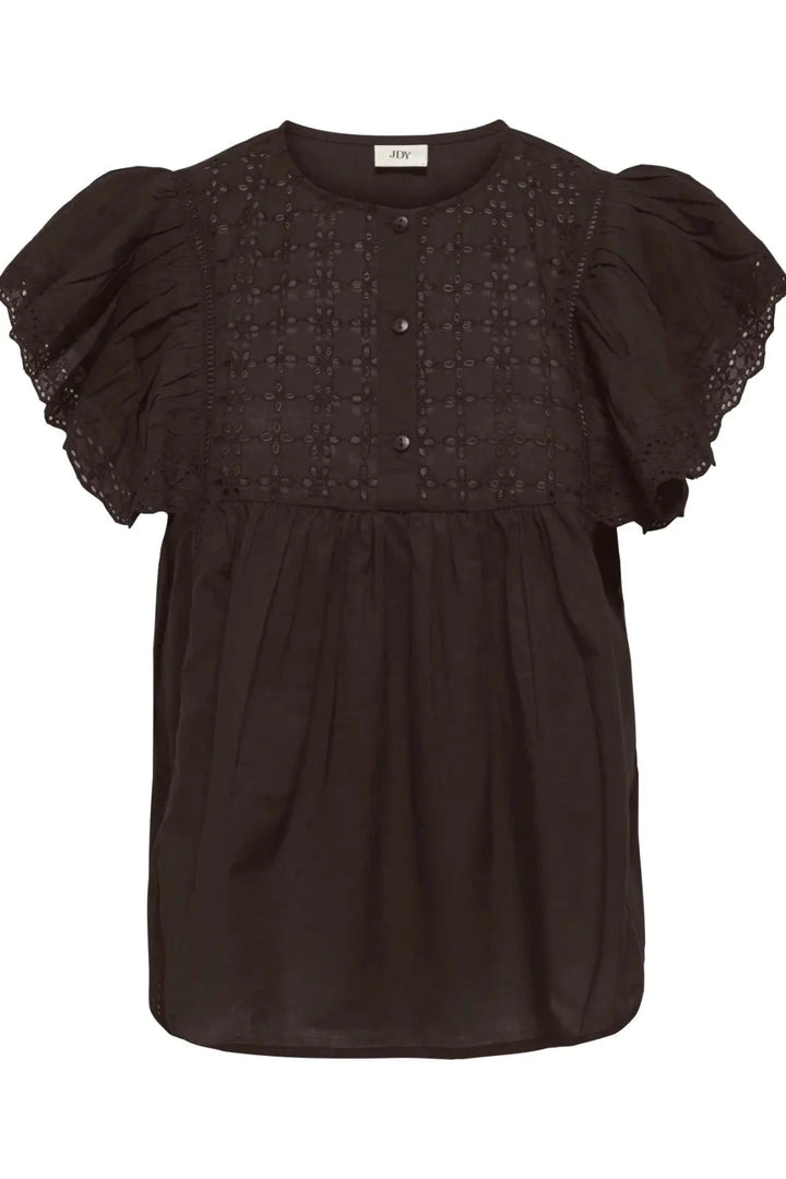 JDY - Jdysigga S/S Top - 5049072 Chocolate Torte Toppe 