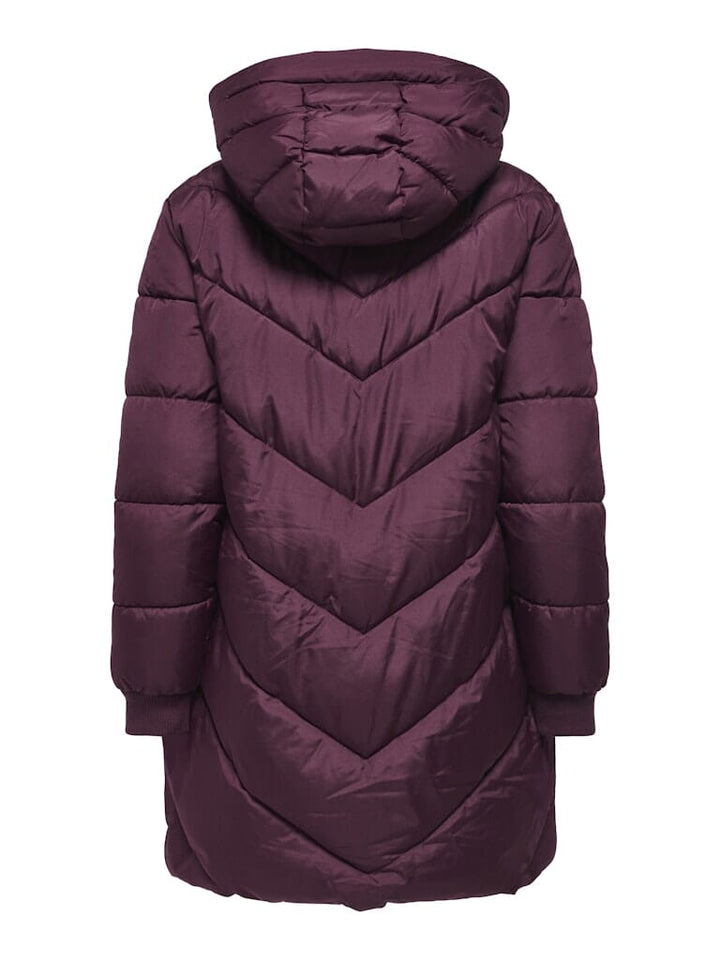 JDY - Jdyskylar Life Hood Jacket - 4892093 Fig Black Jakker 