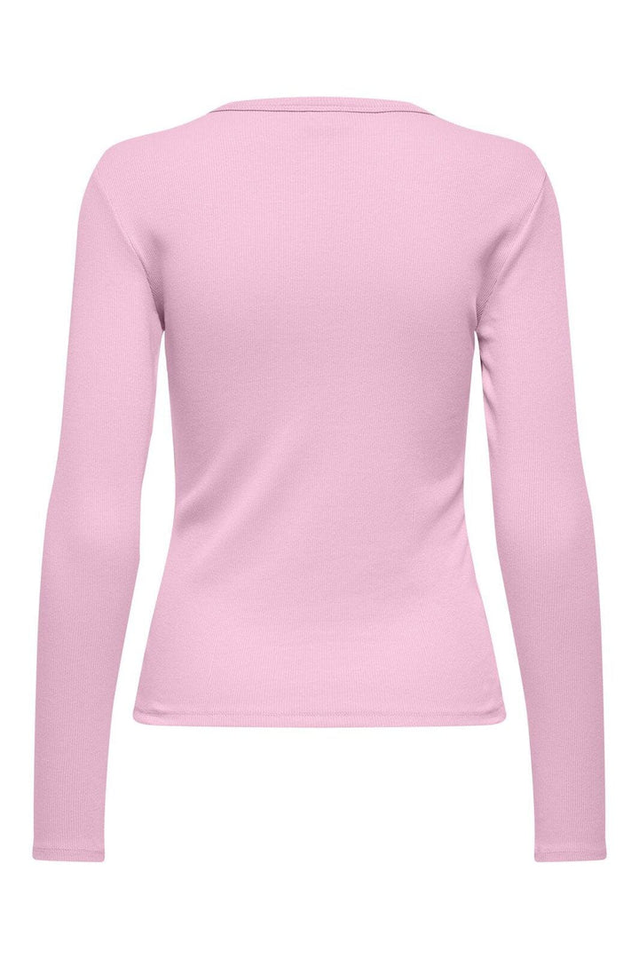 JDY - Jdysolar L/S O Neck Top Dia - 4957098 Pink Lady