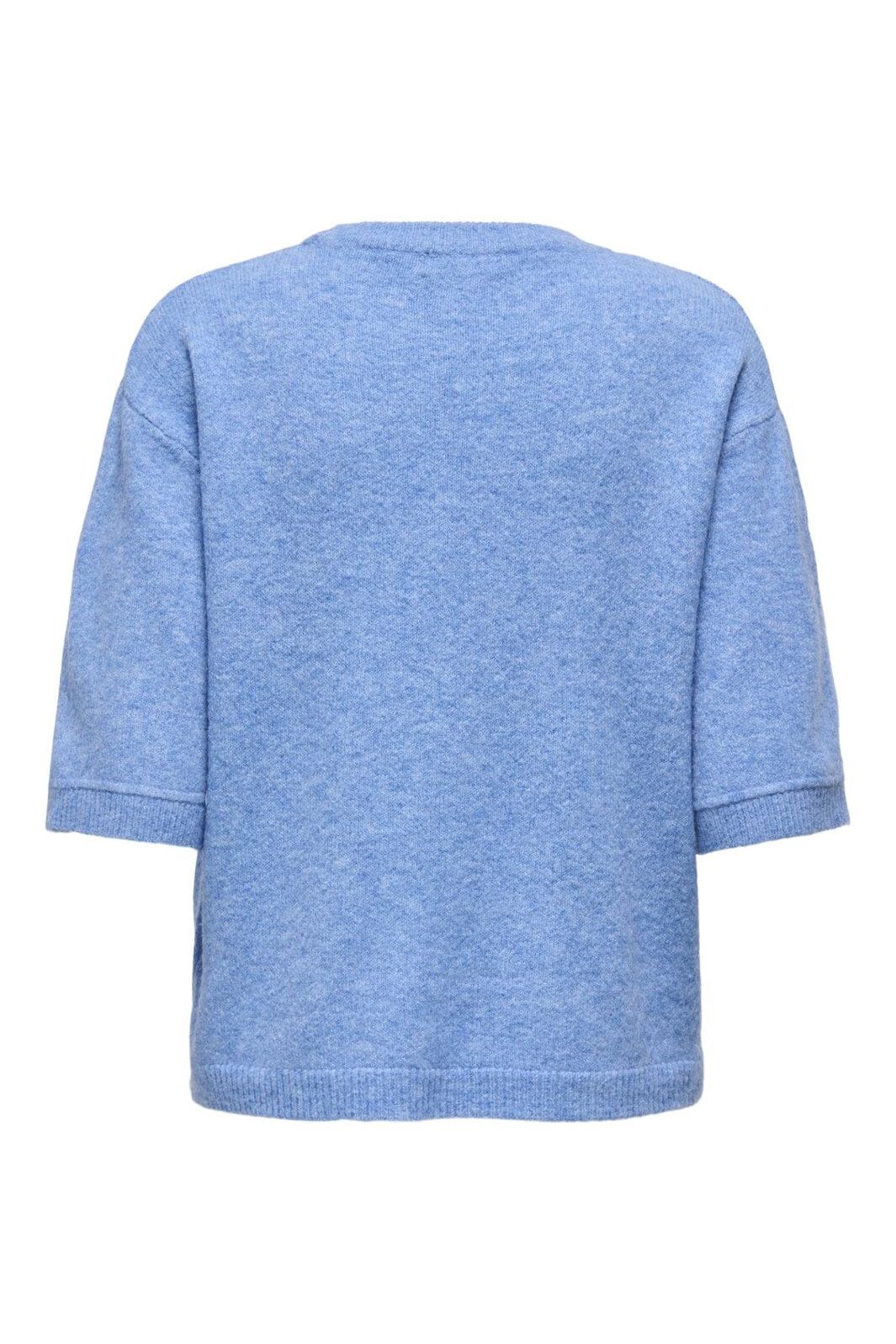 JDY - Jdysonja S/S O-Neck Pullover Knt - 4888620 Provence Melange
