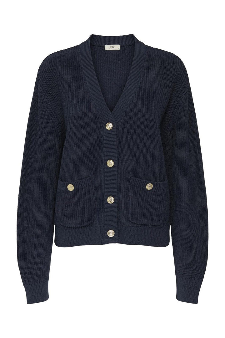JDY - Jdystella L/S V-Neck Cardigan Knt - 4854167 Total Eclipse
