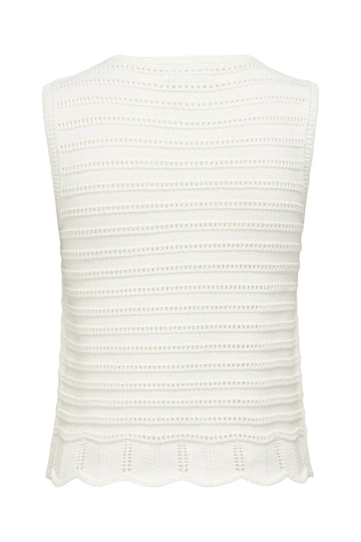 JDY - Jdytanja S/L O-Neck Top Knt - 4926966 Cloud Dancer