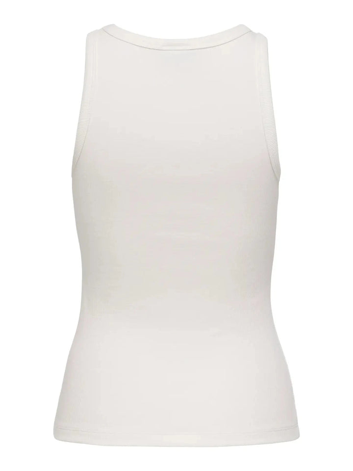 JDY - Jdytulle Life Emb Tank Top - 4969487 Cloud Dancer Emb Butterfly Tank Top 