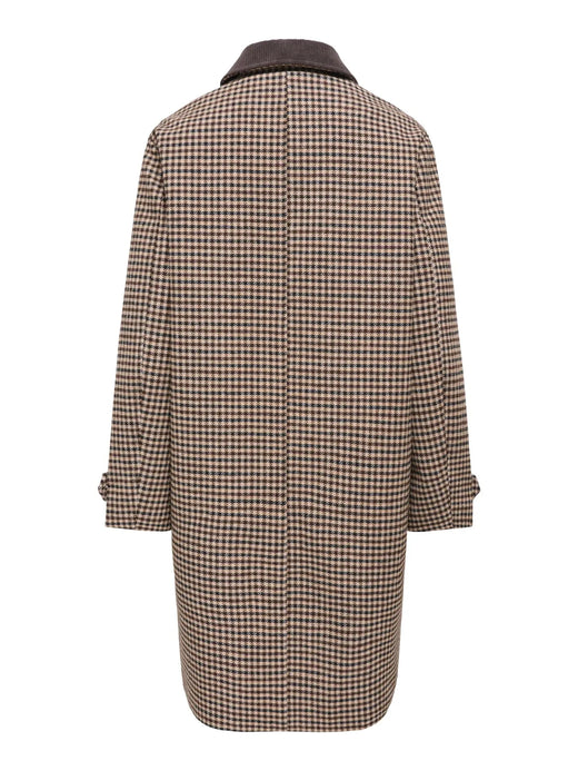 JDY - Jdyvalerie Check Coat Yfm - 5044326 Iced Coffee Black And Chocolate Torte Frakker 