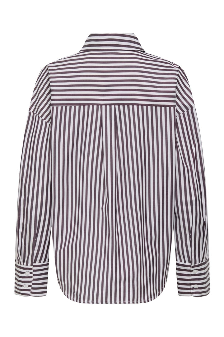 JDY - Jdyvesper L/S Loose Shirt - 4815311 Cloud Dancer Fig Skjorter 