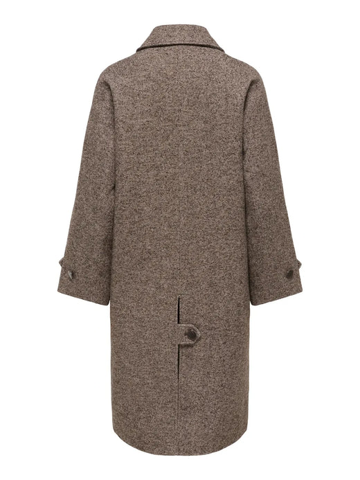 JDY - Jdyvinga Herringbone Long Coat Yfm - 5044304 Chocolate Torte Herringbone Frakker 